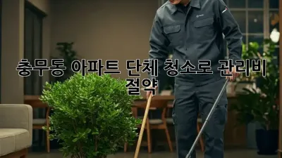 충무동 아파트 단체 청소🧹로 관리비 절약💰?