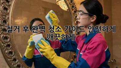 철거 후 완벽 청소 가이드: 안전하게, 깨끗하게!
